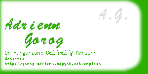 adrienn gorog business card