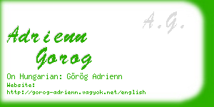 adrienn gorog business card